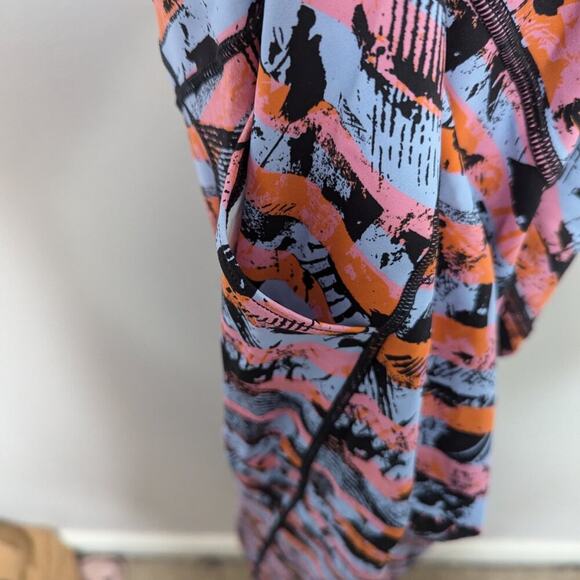 Lululemon Fast & Free 7/8 Tight II Nulux 25" Inversion Multi Pink Blue Orange 8 - Picture 4 of 11